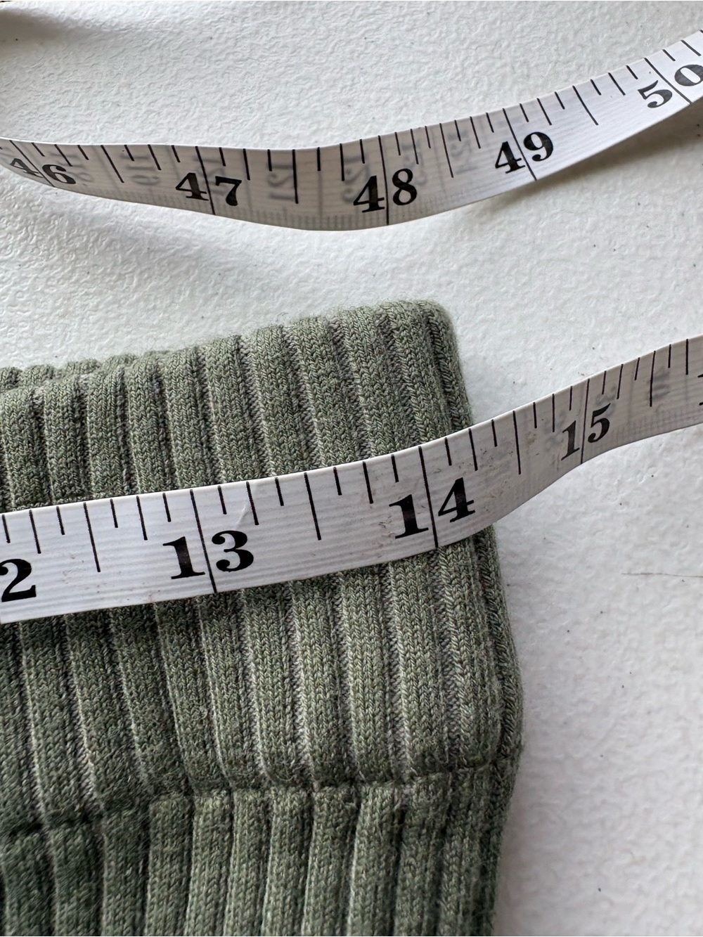 Lunya Cozy Cotton Silk Ribbed Leggings Olive Green High Waist Size Medium - Picture 6 of 10